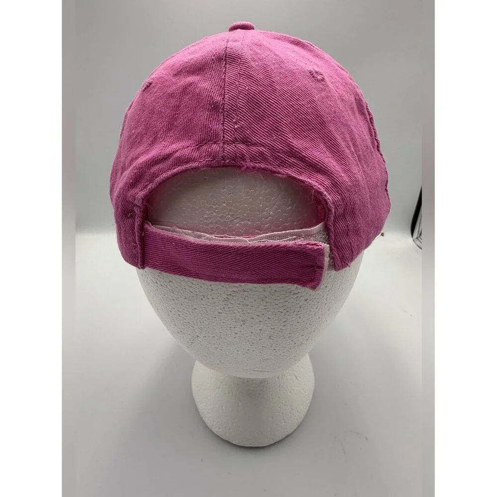 Disney Pink Minnie Mouse Hat Girls Adjustable Strap Cap Youth